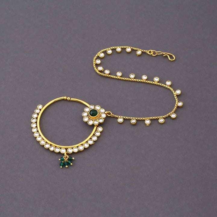 Emerald Yamika Kundan Bridal Jewellery Set