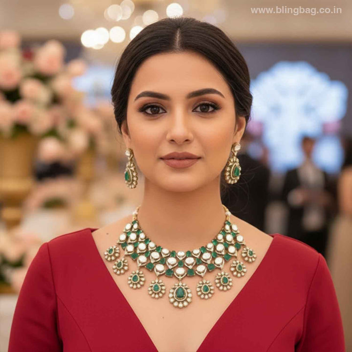 Emerald Yaniska Victorian Jewellery Set- New Arrivals