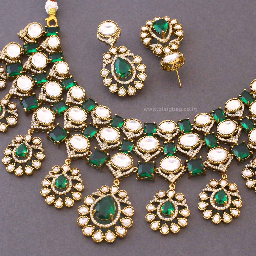 Emerald Yaniska Victorian Jewellery Set- New Arrivals