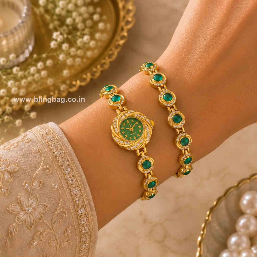 Emerald Yashvi Bracelet Watch