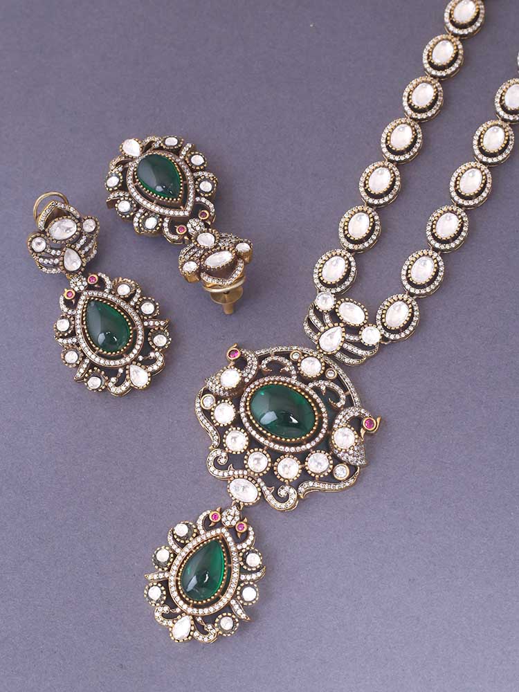 Emerald Yasmin Jewellery Set
