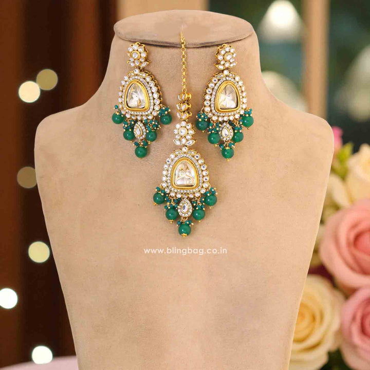 Emerald Yonita Maang Tikka