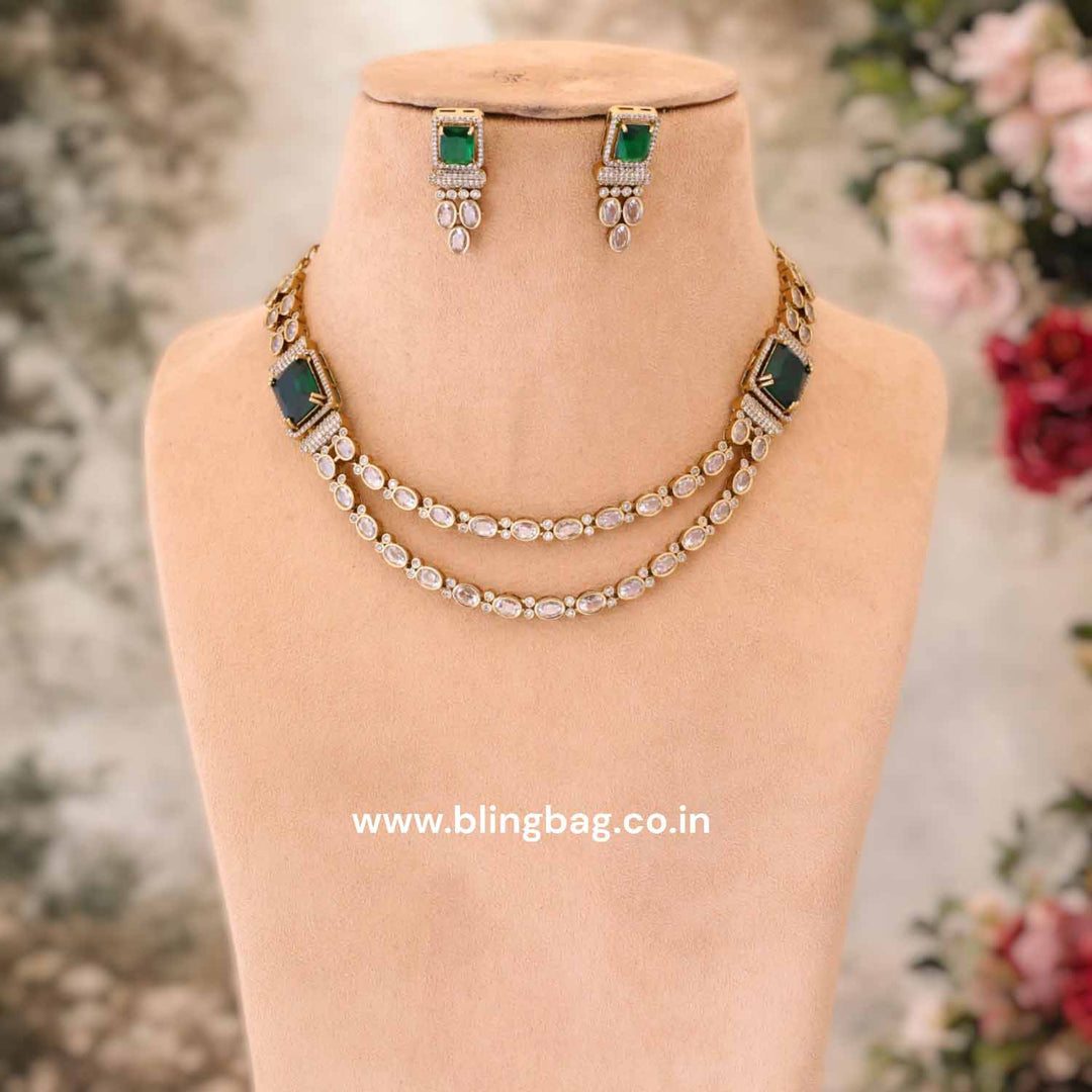 Emerald Zaeya Victorian Jewellery Set- New Arrival
