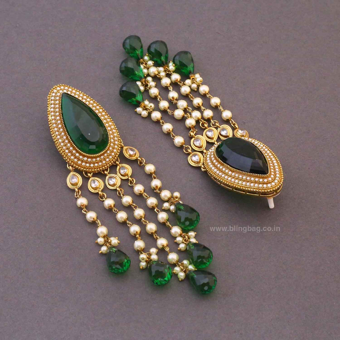 Emerald Zalak Tassels