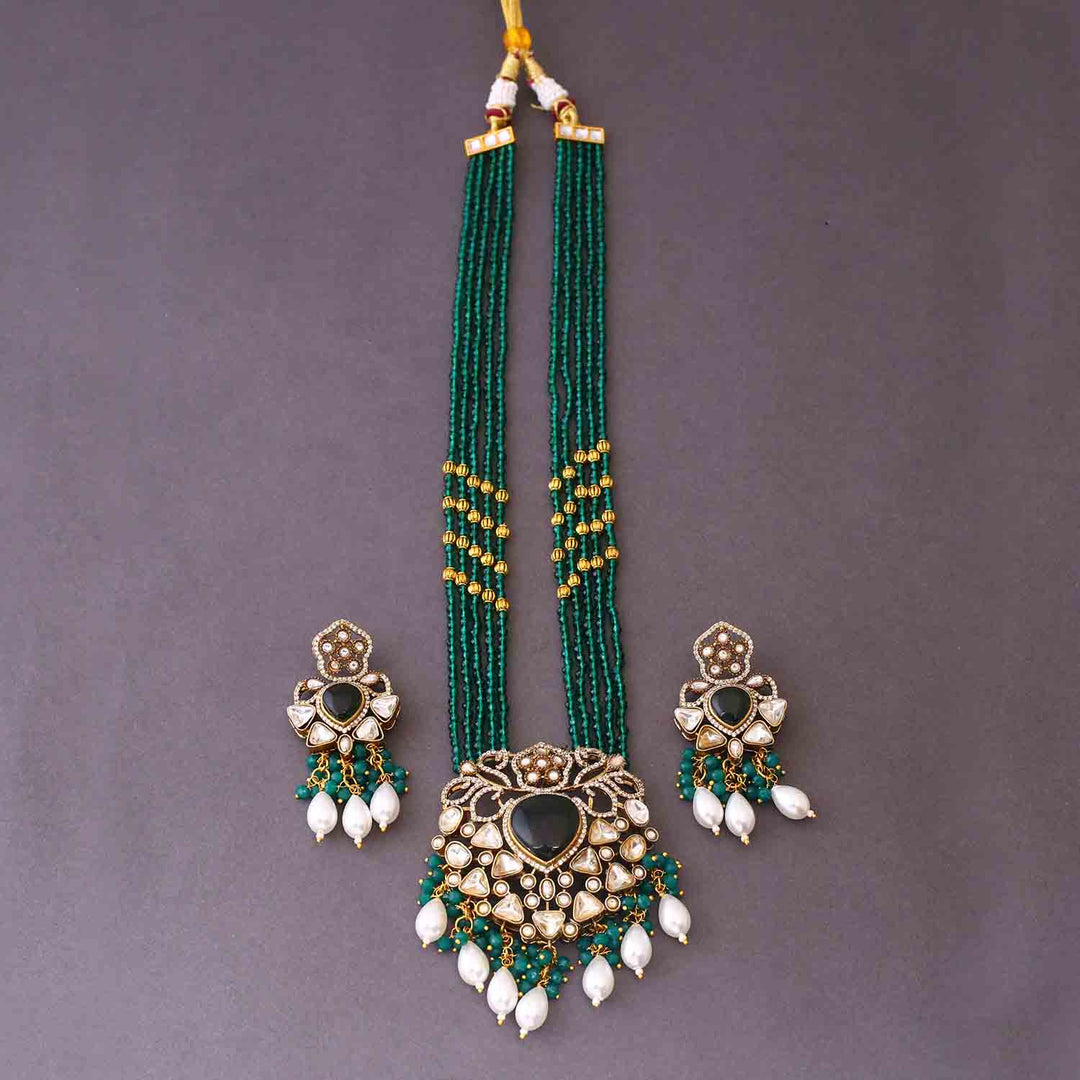Emerald Zamaya Victorian Jewellery Set- New Arrival