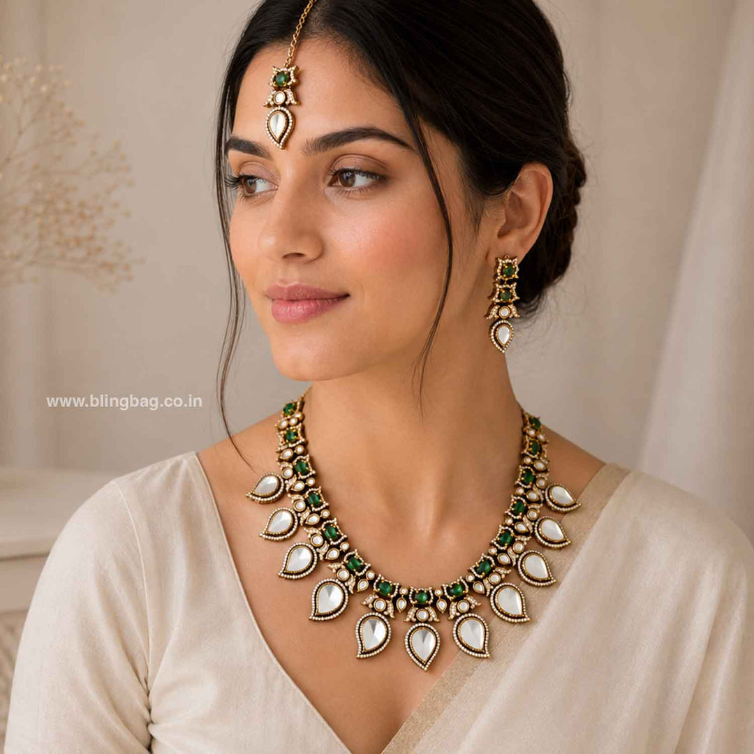Emerald Zane Victorian Jewellery Set - New Arrival
