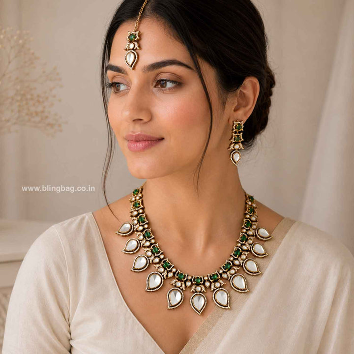 Emerald Zane Victorian Jewellery Set - New Arrival
