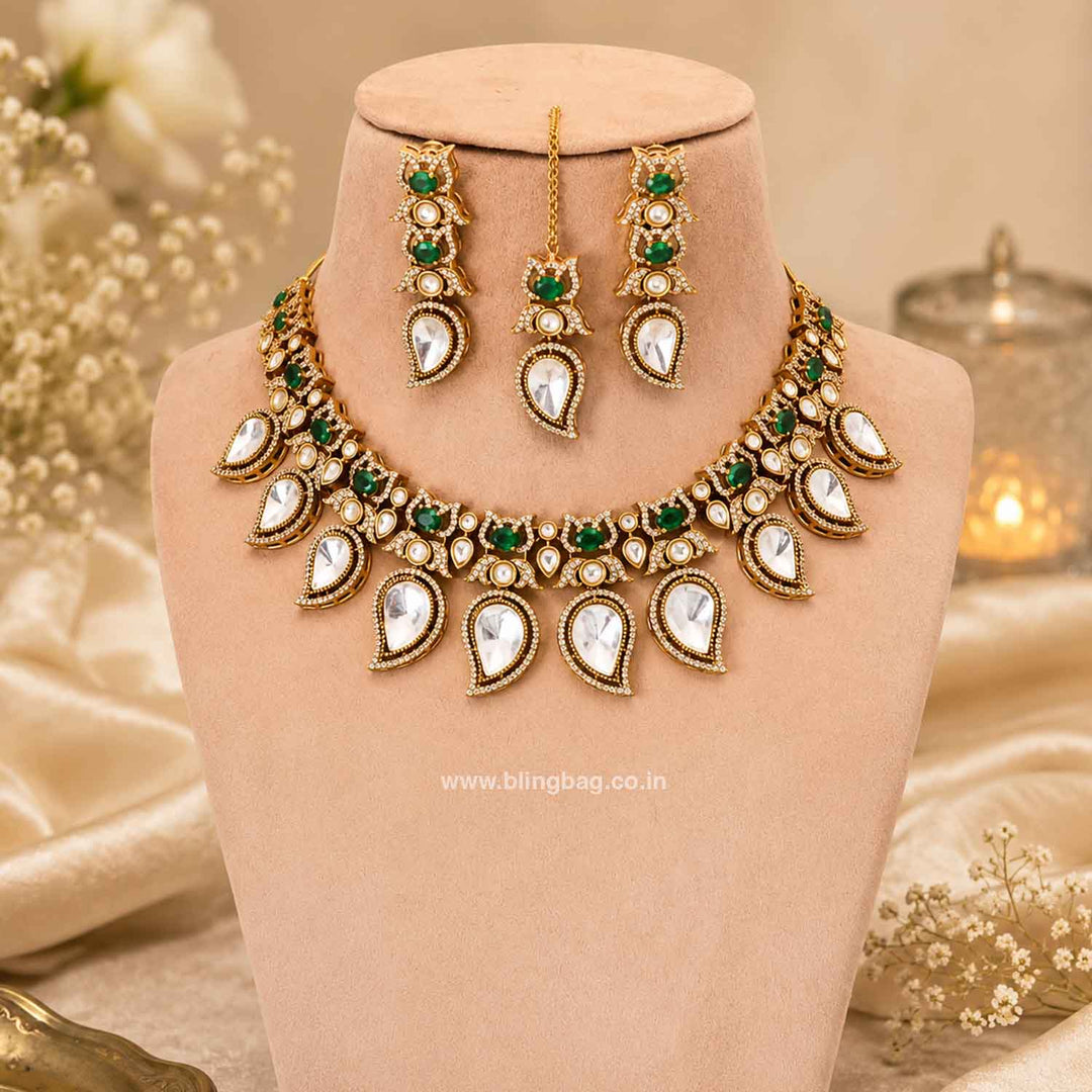 Emerald Zane Victorian Jewellery Set - New Arrival