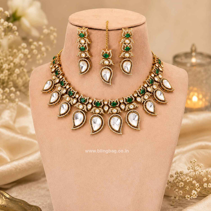 Emerald Zane Victorian Jewellery Set - New Arrival