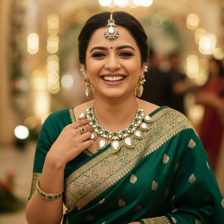 Emerald Zane Victorian Jewellery Set - New Arrival