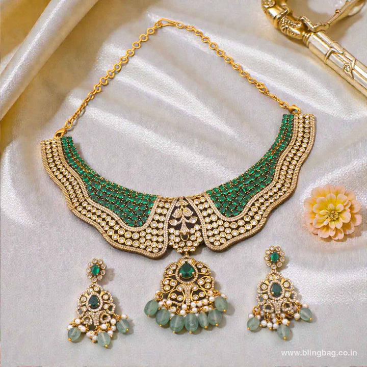 Emerald Zariya Hasli Jewellery Set- New Arrivals