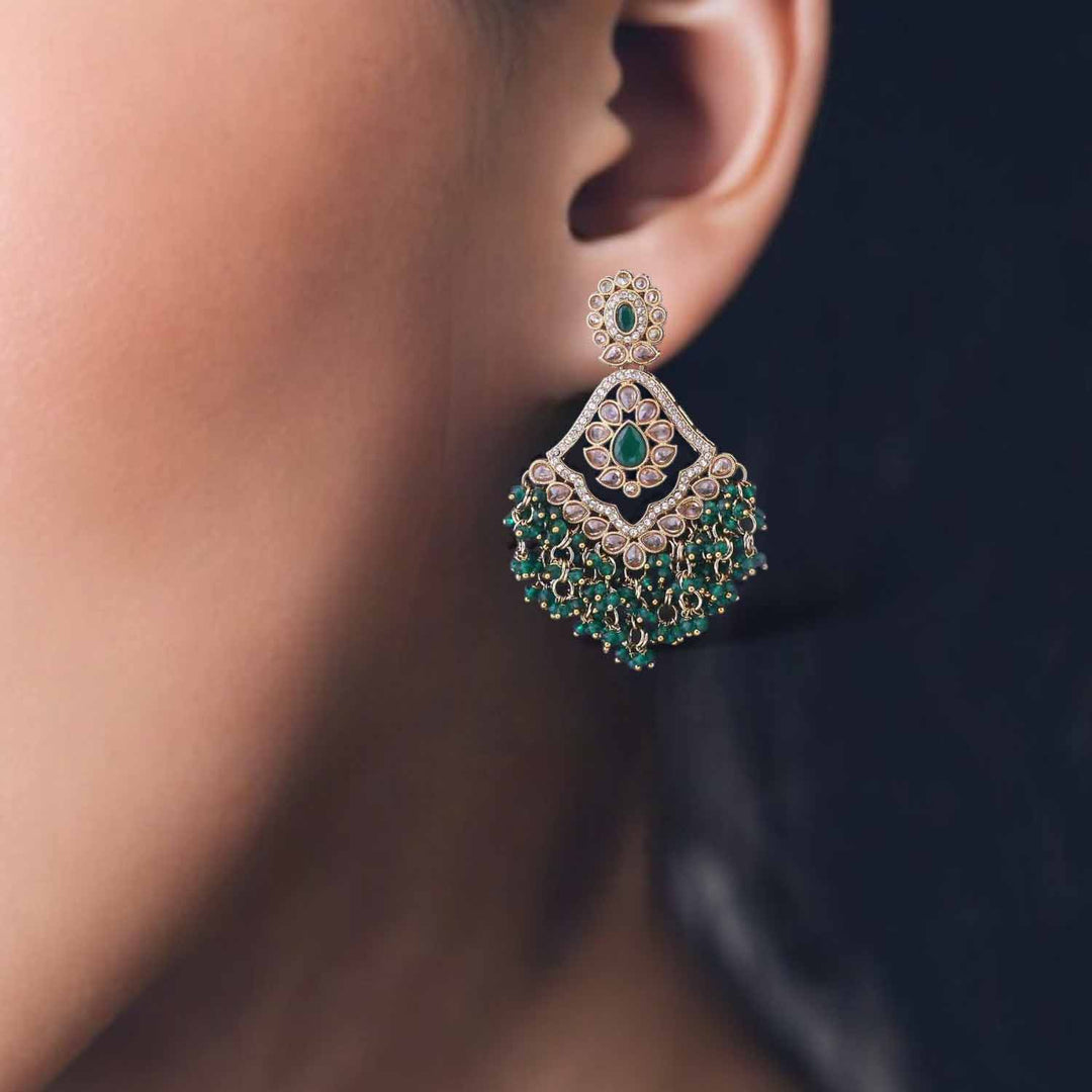 Emerald Zarna Danglers