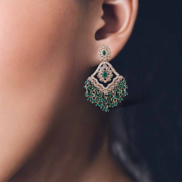 Emerald Zarna Danglers