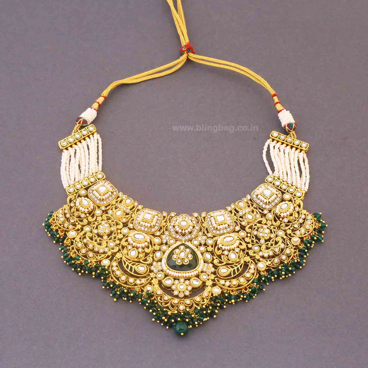 Emerald Zayyani Bridal Jewellery Set