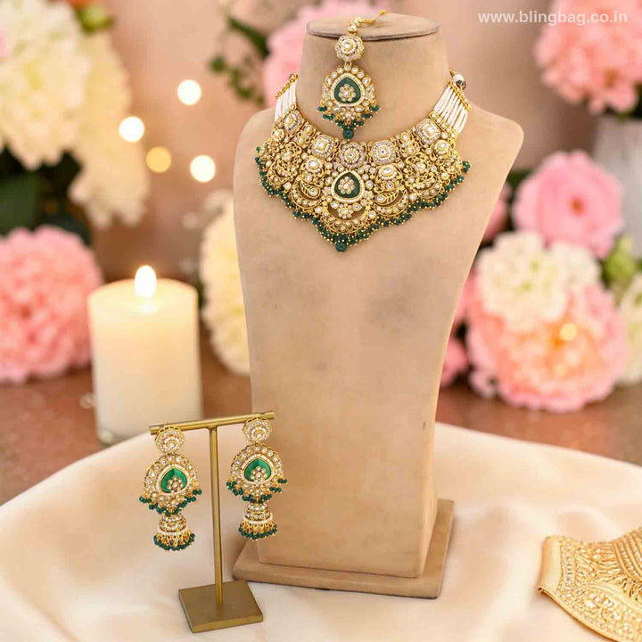 Emerald Zayyani Bridal Jewellery Set