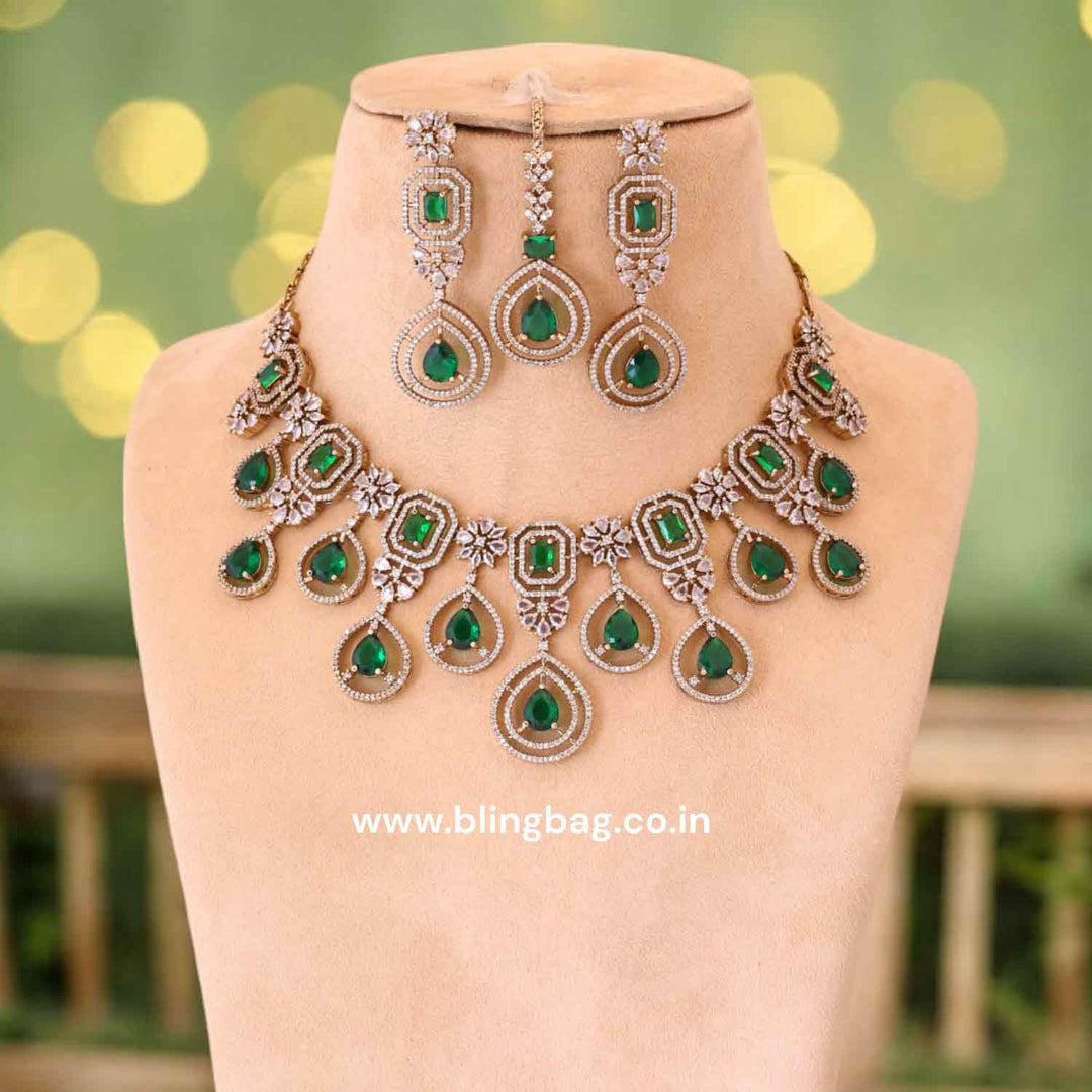 Emerald Zella Victorian Jewellery Set- New Arrival