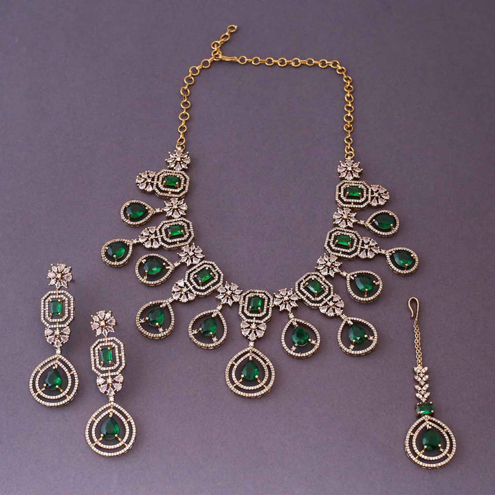 Emerald Zella Victorian Jewellery Set- New Arrival