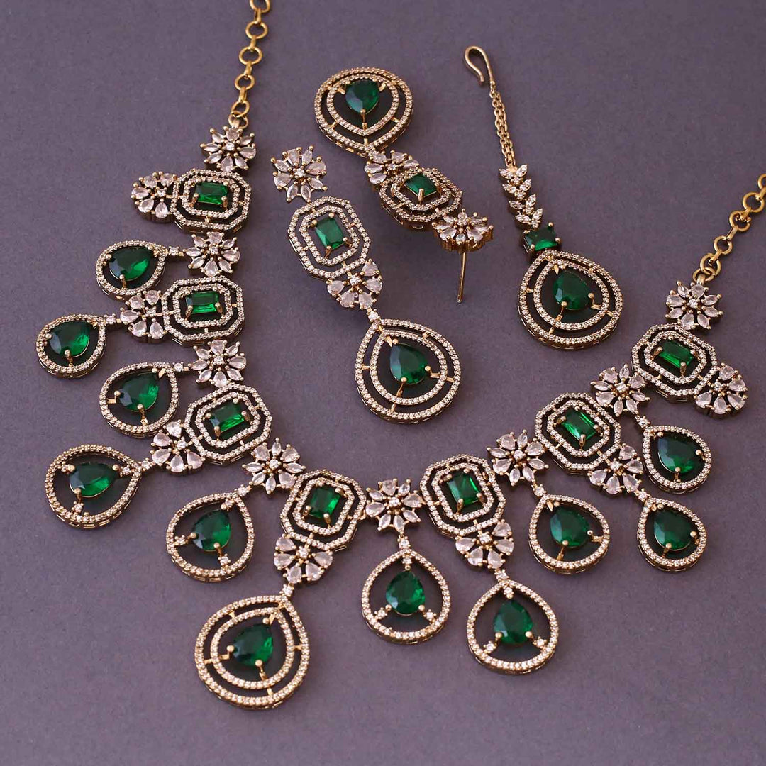 Emerald Zella Victorian Jewellery Set- New Arrival
