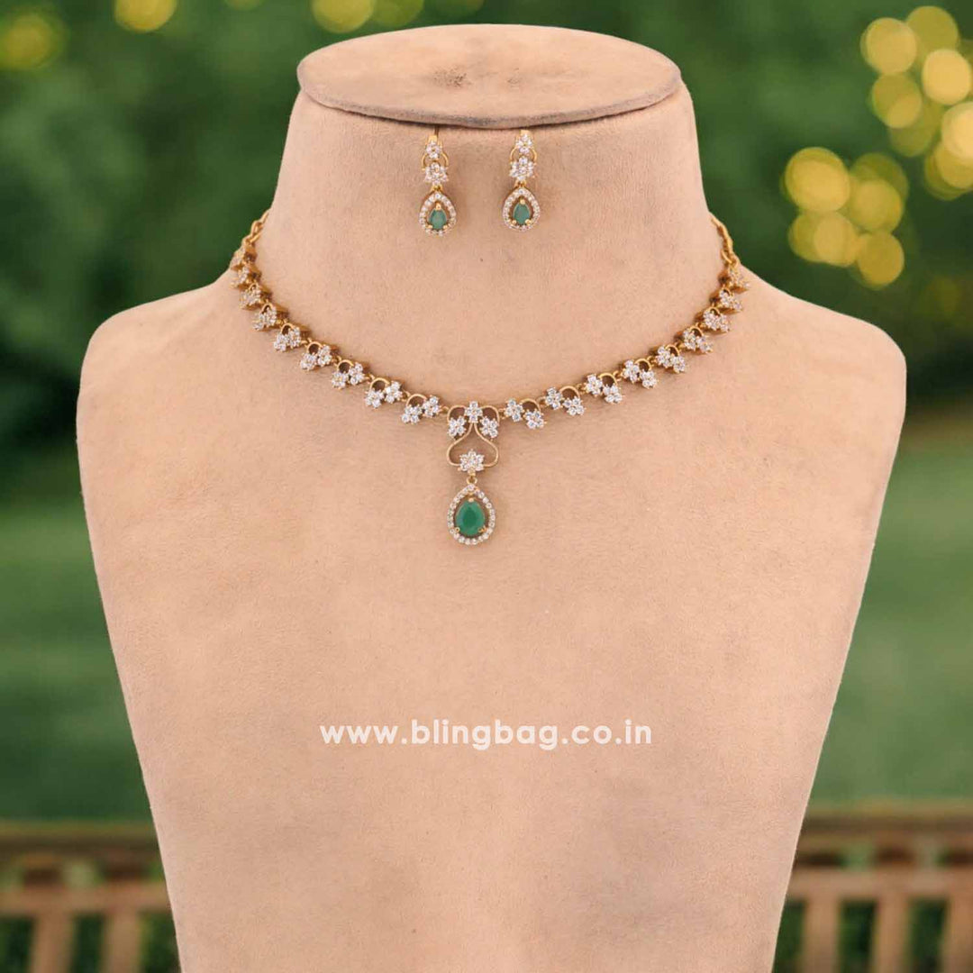 Emerald Zendaya Victorian Jewellery Set-New Arrival