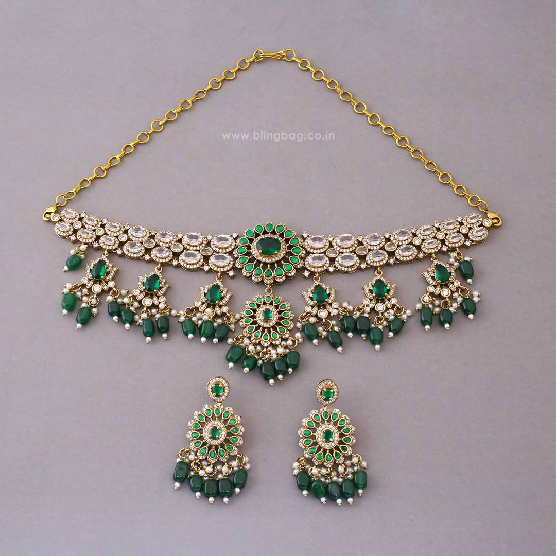 Emerald Zenith Victorian Jewellery Set - New Arrival
