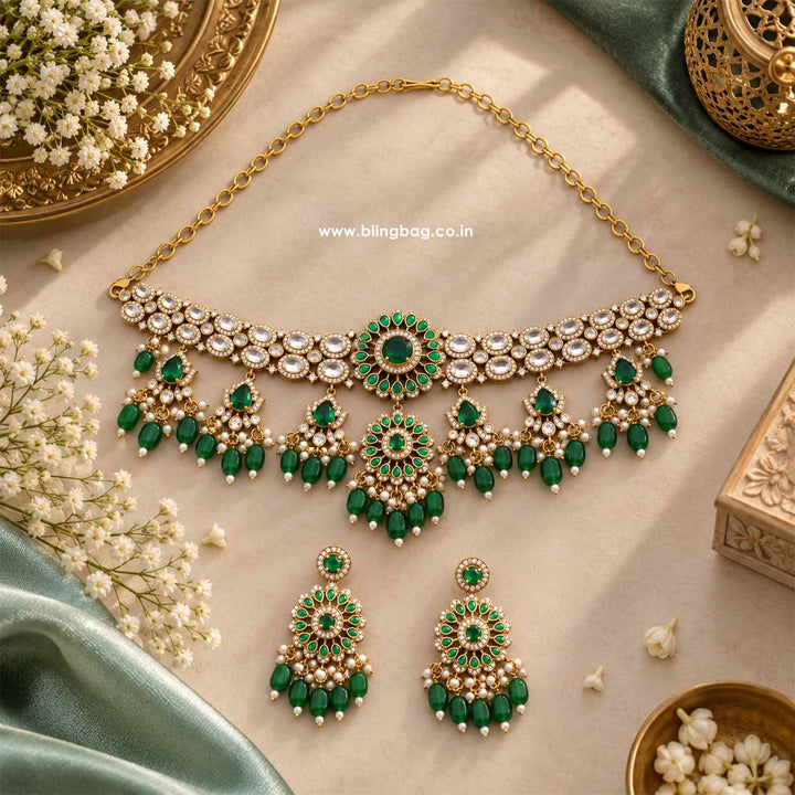 Emerald Zenith Victorian Jewellery Set - New Arrival