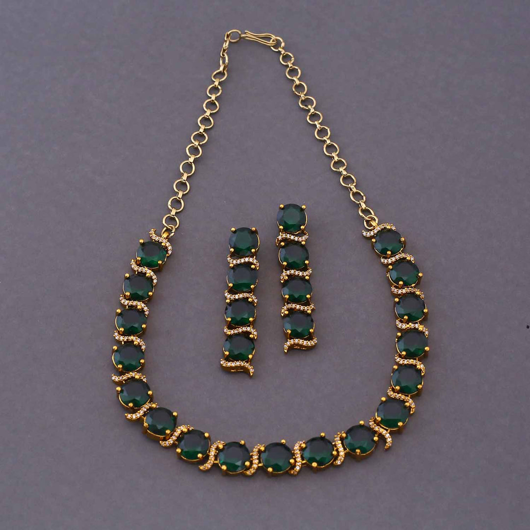 Emerald Zilpa Victorian Jewellery Set - New Arrival