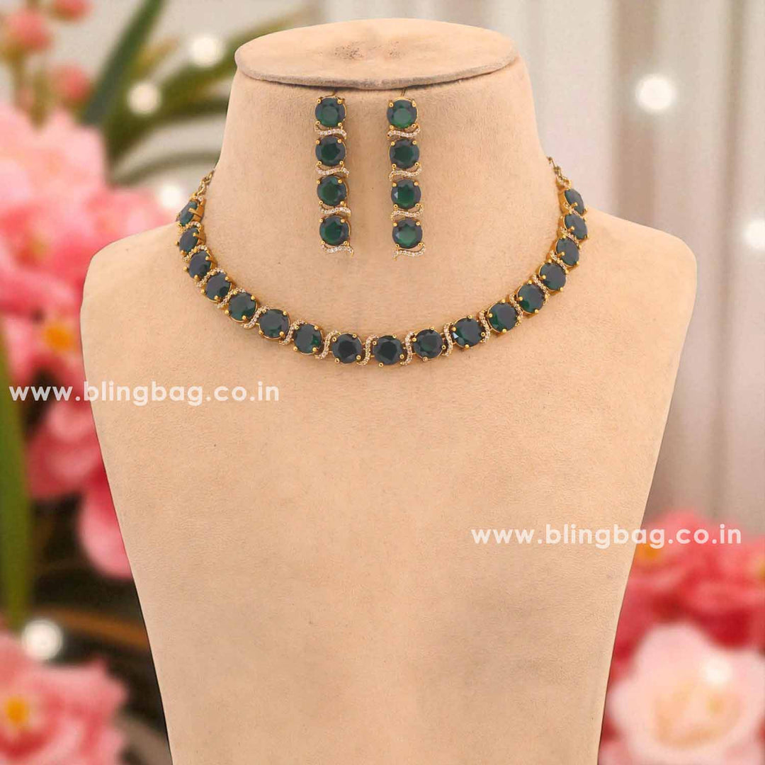 Emerald Zilpa Victorian Jewellery Set - New Arrival