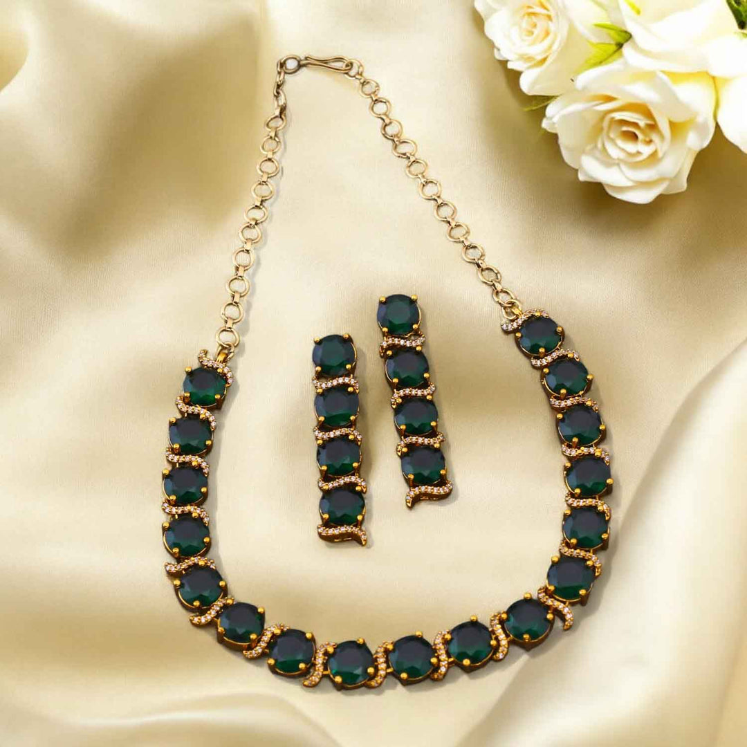 Emerald Zilpa Victorian Jewellery Set - New Arrival