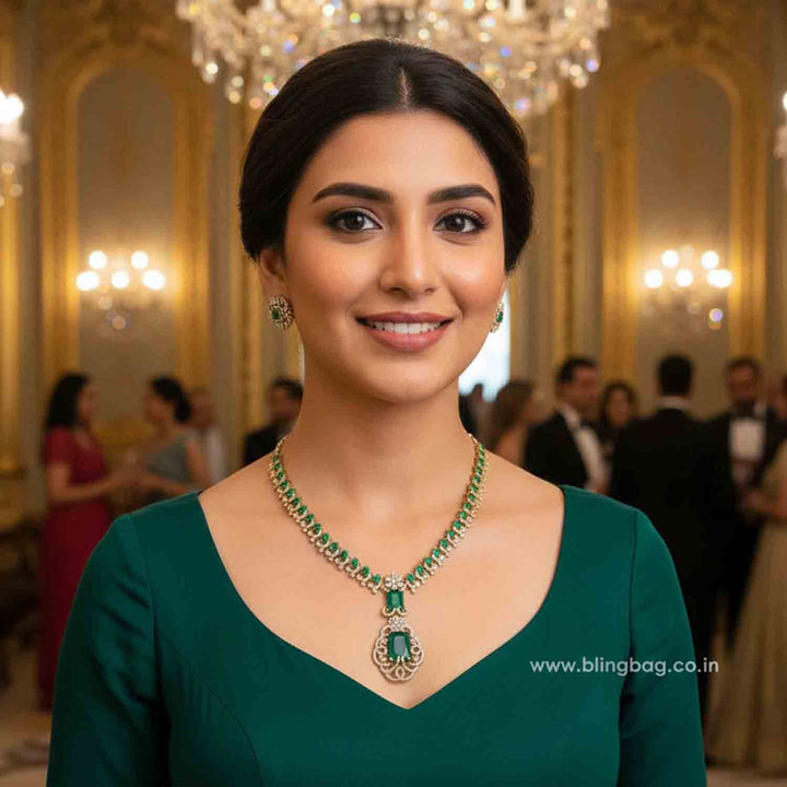 Emerald Zoe Victorian Jewellery Set - New Arrival