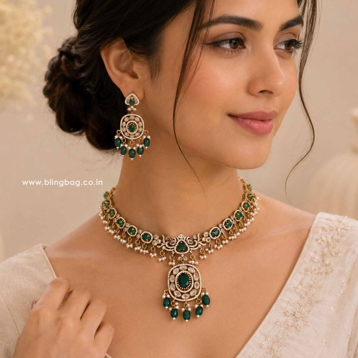Emerald Zolema Victorian Jewellery Set - New Arrival