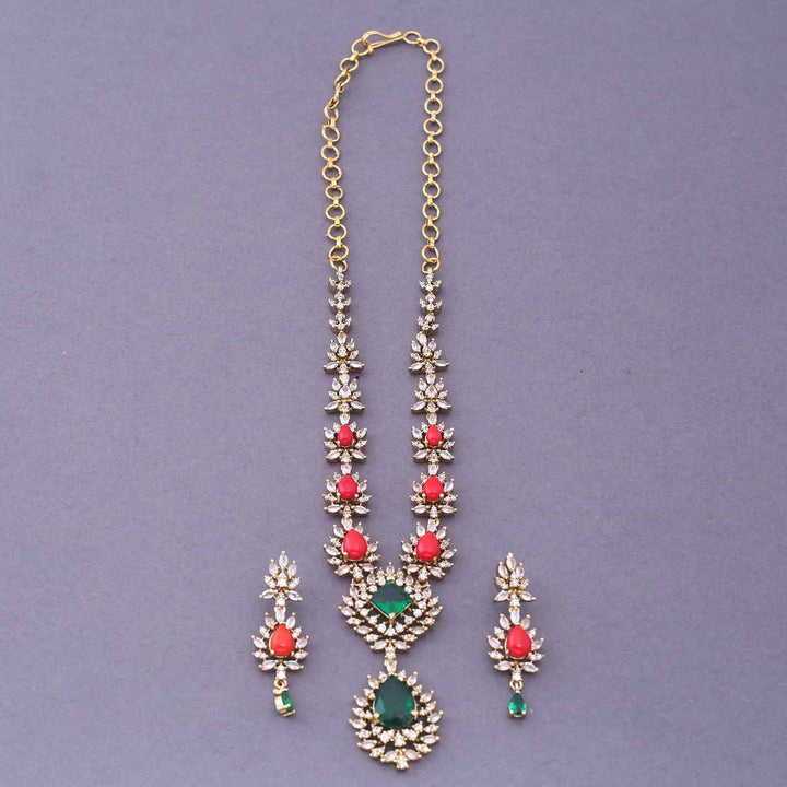 Multicolor Zonia Victorian Jewellery Set - New Arrival