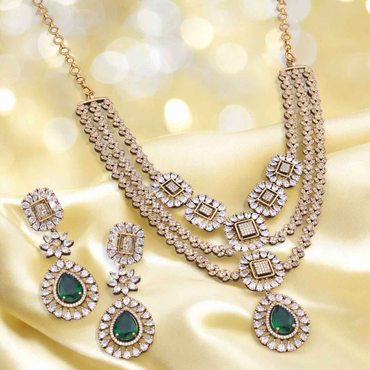 Emerald Zonny Victorian Jewellery Set - New Arrival