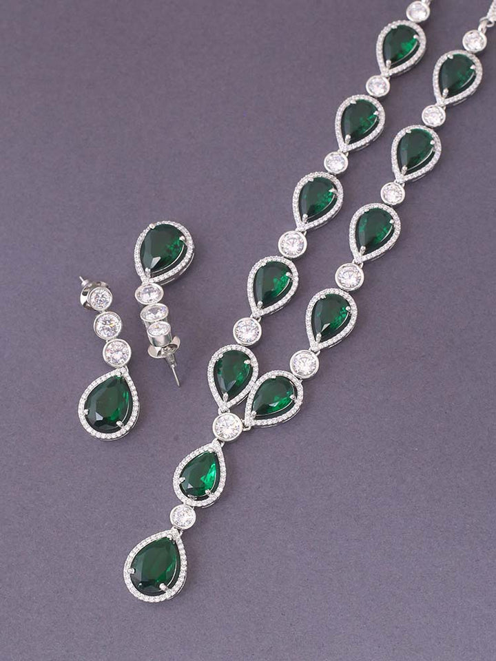 Emerald Zuri Zirconia Jewellery Set