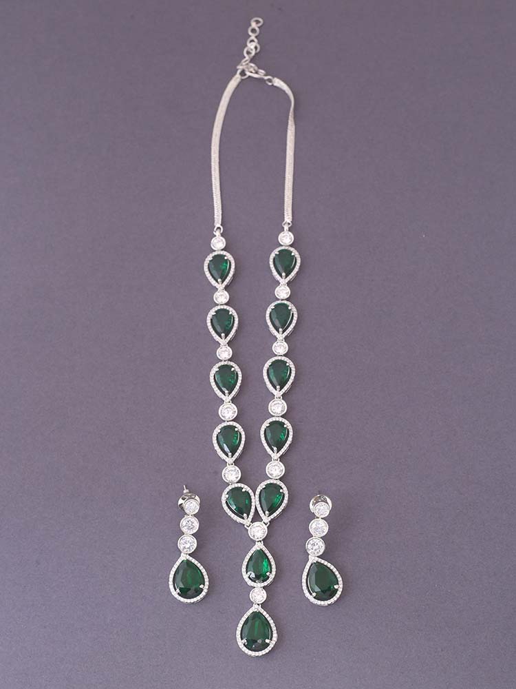 Emerald Zuri Zirconia Jewellery Set