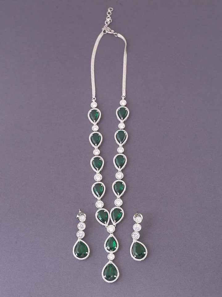 Emerald Zuri Zirconia Jewellery Set