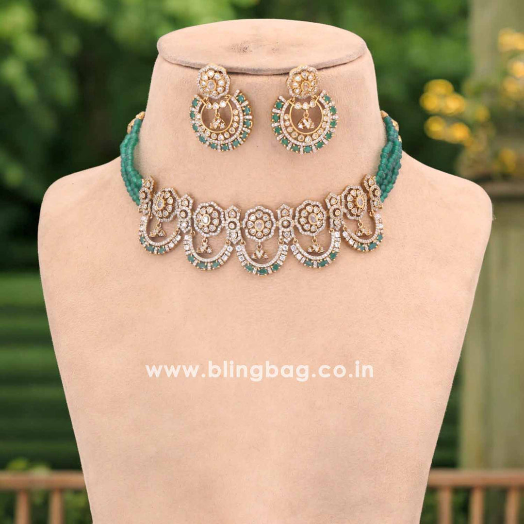 Emerald Zuriel Victorian Jewellery Set - New Arrival