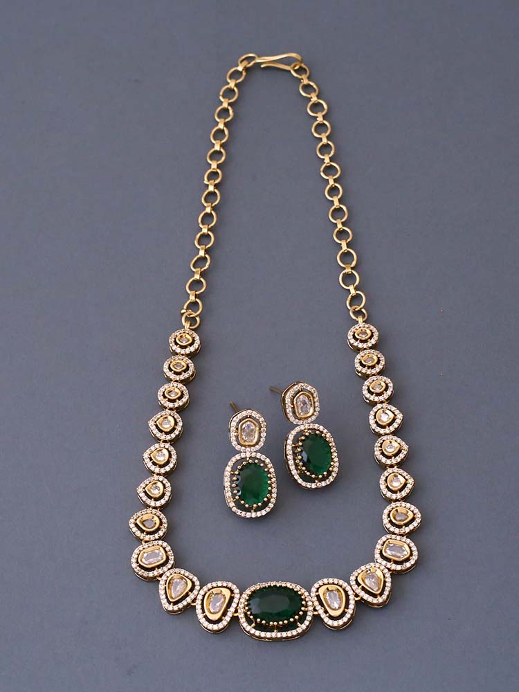 Emerald Angelika Victorian Jewellery Set - New Arrival