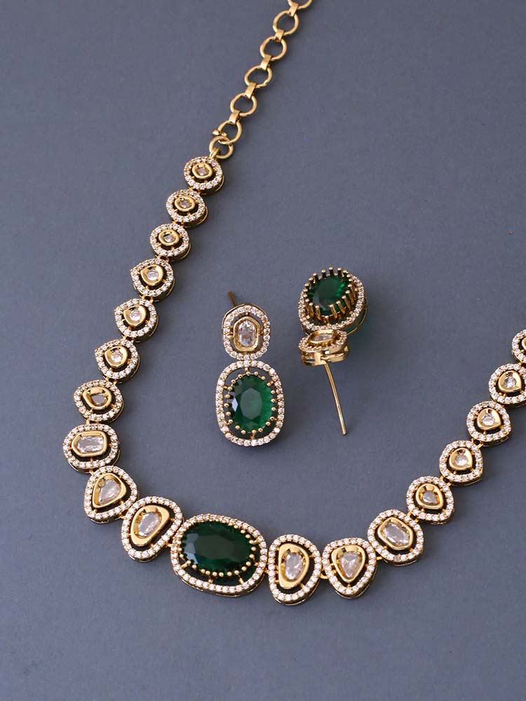 Emerald Angelika Victorian Jewellery Set - New Arrival