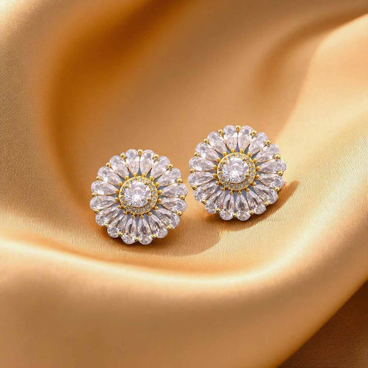 Golden Finnley Zirconia Studs