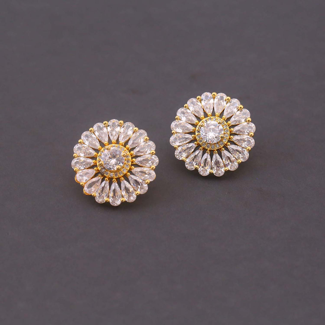 Golden Finnley Zirconia Studs