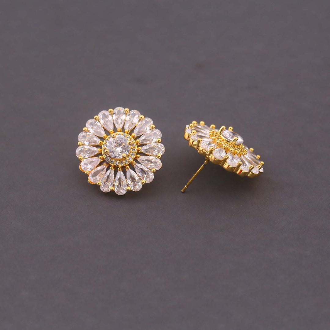 Golden Finnley Zirconia Studs