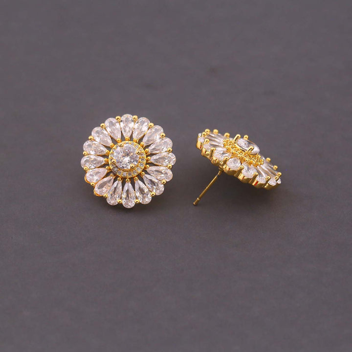 Golden Finnley Zirconia Studs