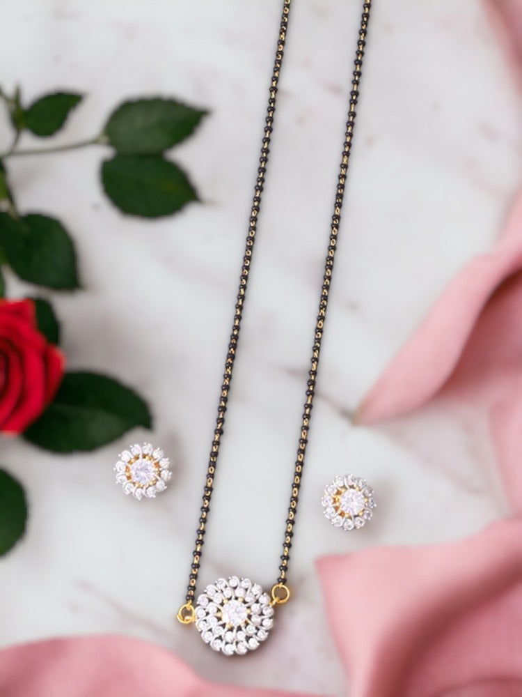 Golden Aagam Mangalsutra Set