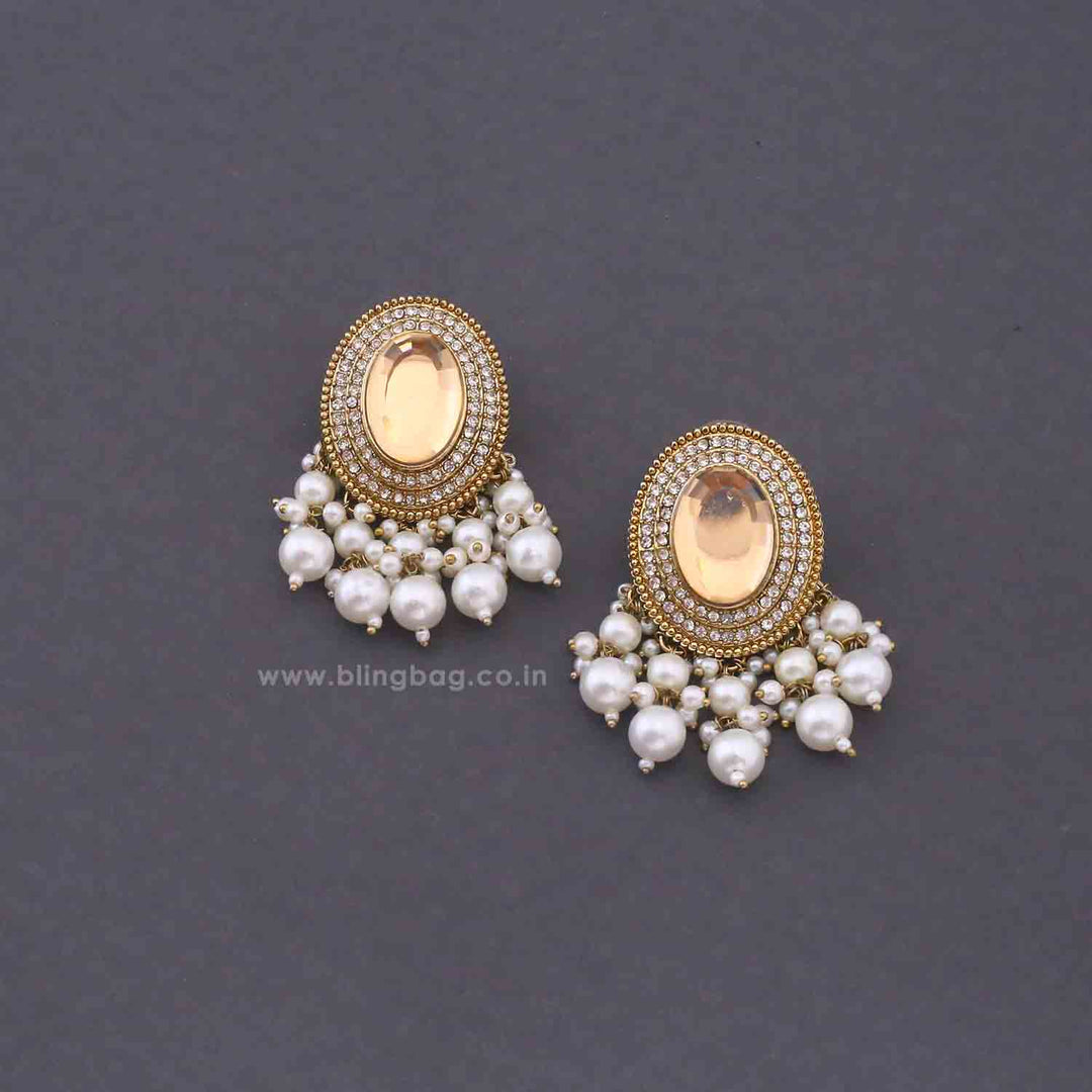 Golden Aamani Danglers