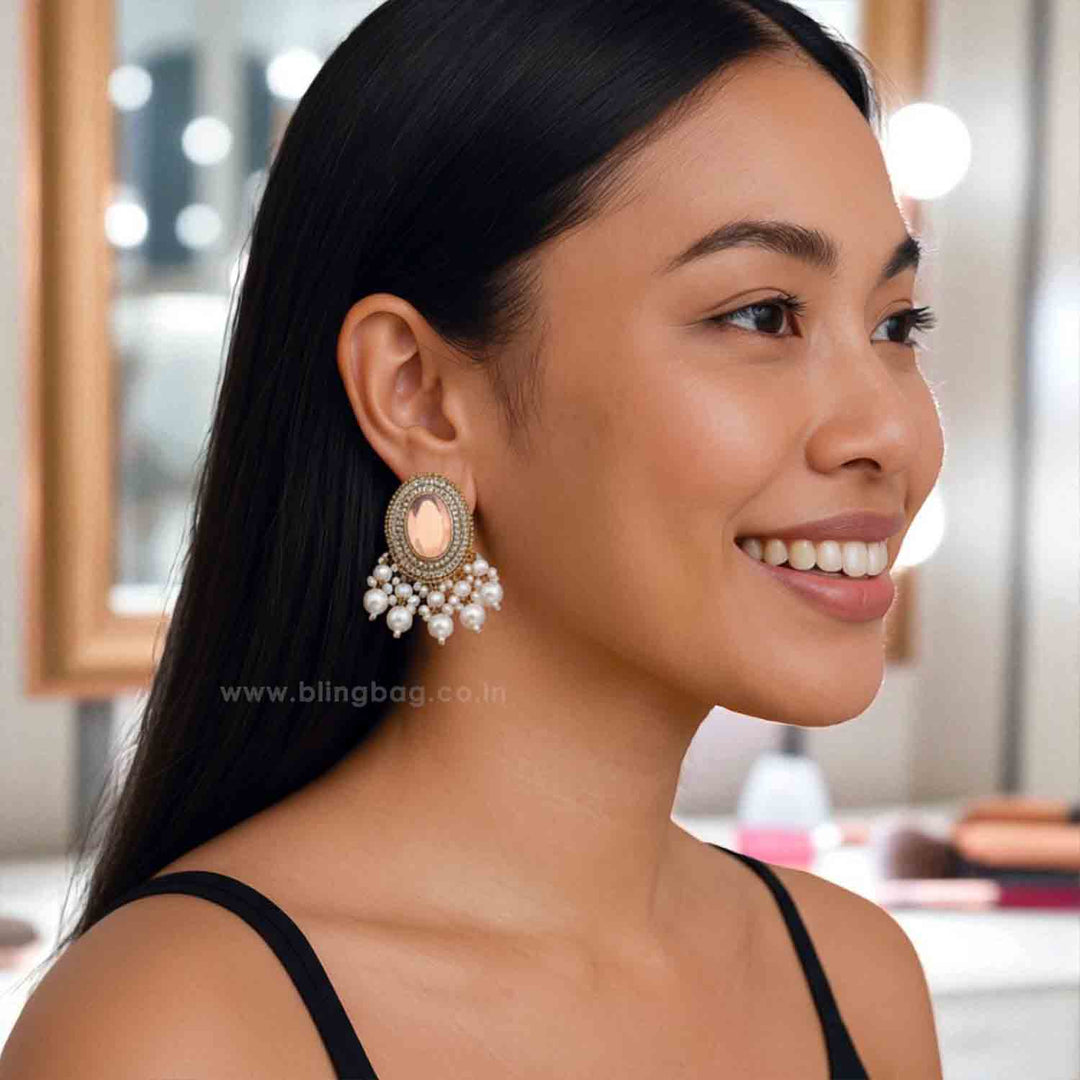 Golden Aamani Danglers