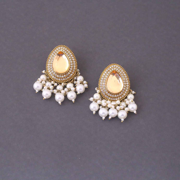 Golden Aanchal Danglers
