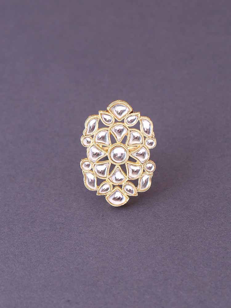 Golden Aanika Adjustable Ring