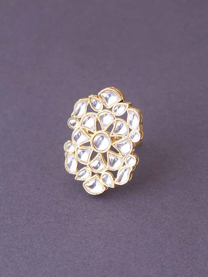 Golden Aanika Adjustable Ring