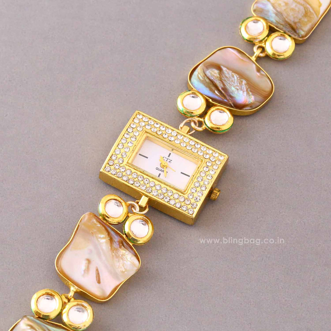 Golden Aanyaani Kashmiri Watch