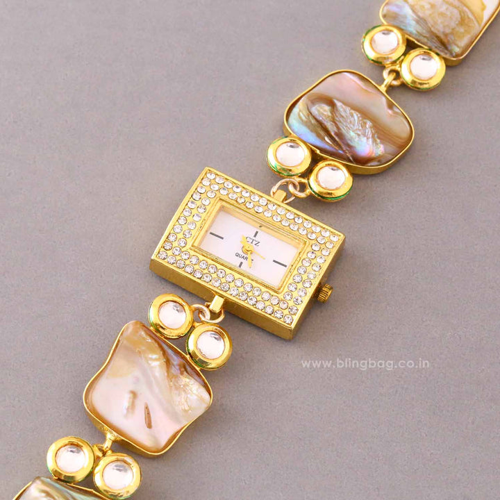 Golden Aanyaani Kashmiri Watch